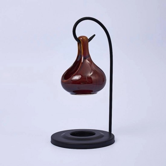 Hanging wax melt burner brown
